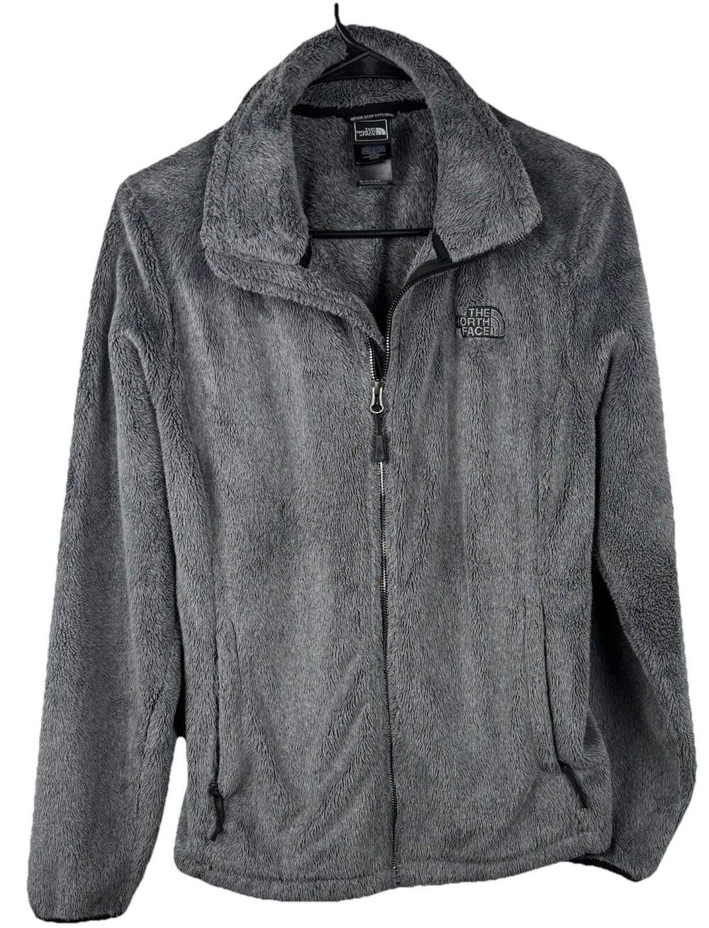 The North Face Sherpa Fluffy Osito Full Zip Jacket Gray M women